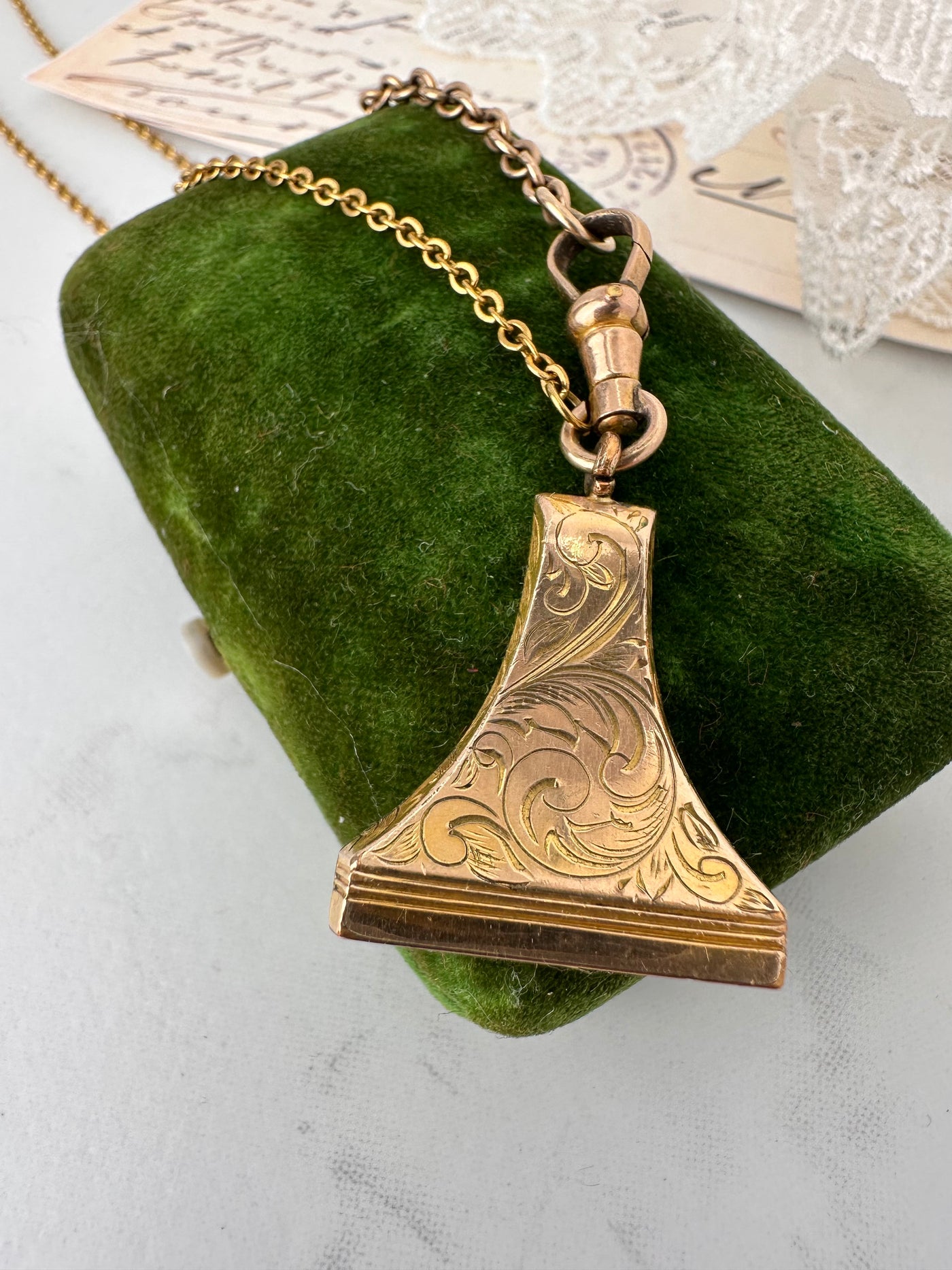 "GPH" Fob Pendant Necklace