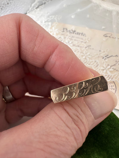 "GPH" Fob Pendant Necklace