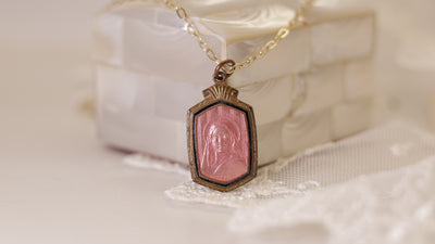 Large Enameled Saint Necklace