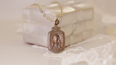 Large Enameled Saint Necklace